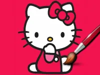 Easy Coloring Kitty image