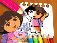Dora the Explorer the Coloring Book image